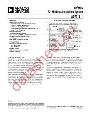 AD7716BPZ datasheet  